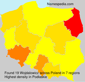 Surname Wojdalowicz in Poland Surname Wojdalowicz in Poland