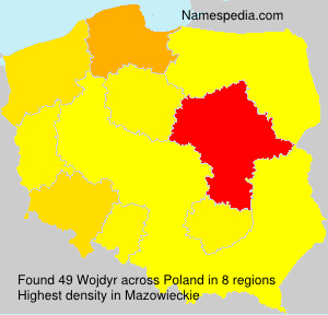 Surname Wojdyr in Poland Surname Wojdyr in Poland