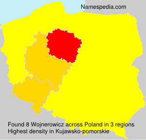 Surname Wojnerowicz in Poland Surname Wojnerowicz in Poland