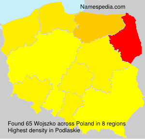 Surname Wojszko in Poland Surname Wojszko in Poland