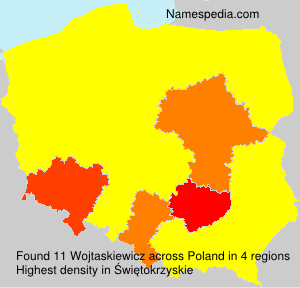 Surname Wojtaskiewicz in Poland Surname Wojtaskiewicz in Poland