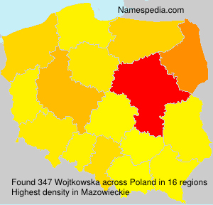 Surname Wojtkowska in Poland Surname Wojtkowska in Poland