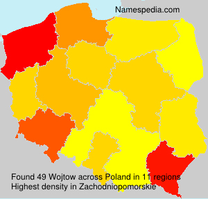 Surname Wojtow in Poland Surname Wojtow in Poland