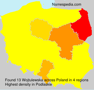 Surname Wojtulewska in Poland Surname Wojtulewska in Poland