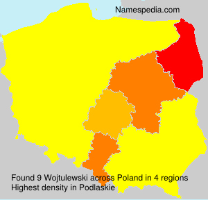 Surname Wojtulewski in Poland Surname Wojtulewski in Poland