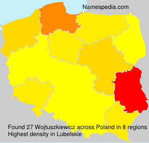 Surname Wojtuszkiewicz in Poland Surname Wojtuszkiewicz in Poland