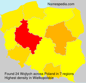 Surname Wojtych in Poland Surname Wojtych in Poland