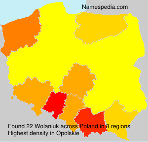 Surname Wolaniuk in Poland Surname Wolaniuk in Poland