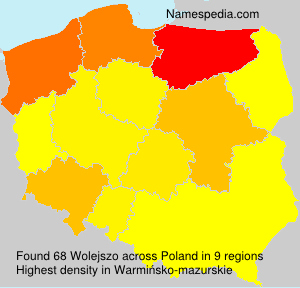 Surname Wolejszo in Poland Surname Wolejszo in Poland