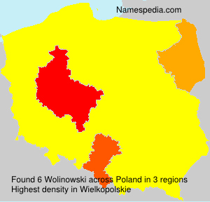 Surname Wolinowski in Poland Surname Wolinowski in Poland