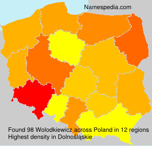 Surname Wolodkiewicz in Poland Surname Wolodkiewicz in Poland
