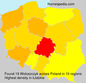 Surname Woloszczyk in Poland Surname Woloszczyk in Poland