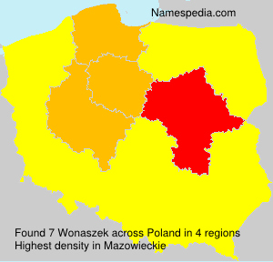 Surname Wonaszek in Poland Surname Wonaszek in Poland