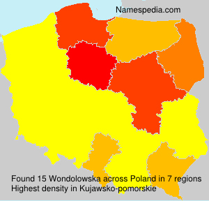 Surname Wondolowska in Poland Surname Wondolowska in Poland
