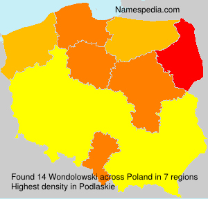 Surname Wondolowski in Poland Surname Wondolowski in Poland