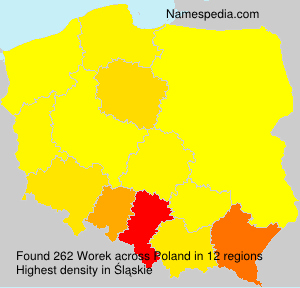Surname Worek in Poland Surname Worek in Poland