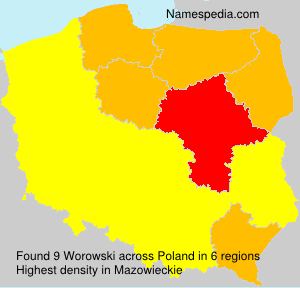 Surname Worowski in Poland Surname Worowski in Poland