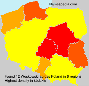 Surname Woskowski in Poland Surname Woskowski in Poland