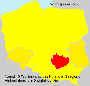 Surname Wotlinska in Poland Surname Wotlinska in Poland