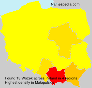 Surname Wozek in Poland Surname Wozek in Poland