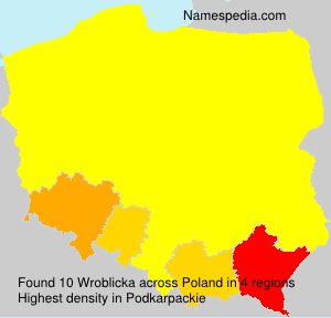 Surname Wroblicka in Poland Surname Wroblicka in Poland