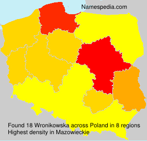 Surname Wronikowska in Poland Surname Wronikowska in Poland