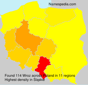 Surname Wroz in Poland Surname Wroz in Poland