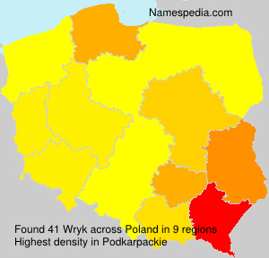 Surname Wryk in Poland Surname Wryk in Poland