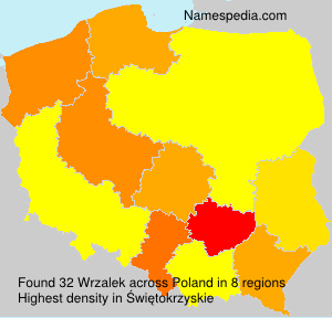 Surname Wrzalek in Poland Surname Wrzalek in Poland