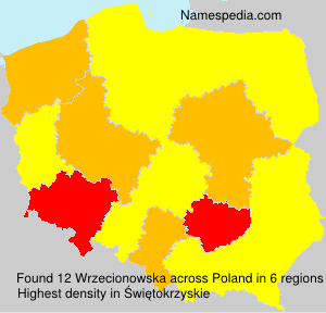 Surname Wrzecionowska in Poland Surname Wrzecionowska in Poland
