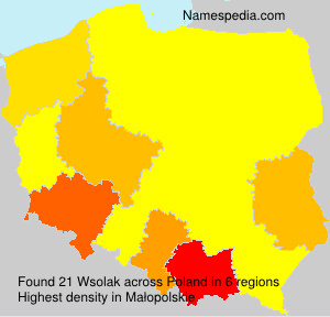 Surname Wsolak in Poland Surname Wsolak in Poland