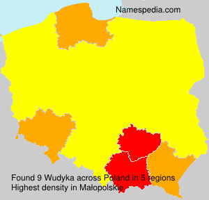 Surname Wudyka in Poland Surname Wudyka in Poland