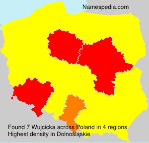 Surname Wujcicka in Poland Surname Wujcicka in Poland