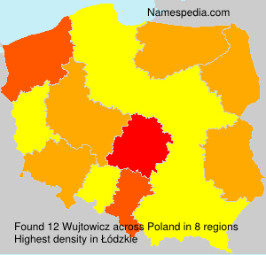 Surname Wujtowicz in Poland Surname Wujtowicz in Poland