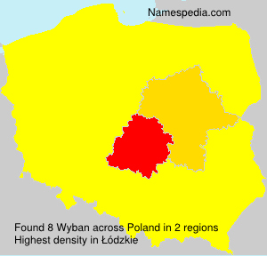 Surname Wyban in Poland