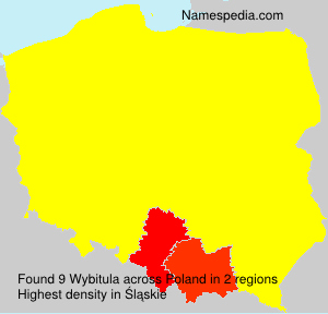 Surname Wybitula in Poland