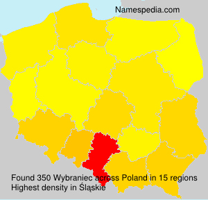 Surname Wybraniec in Poland Surname Wybraniec in Poland