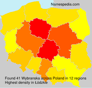 Surname Wybranska in Poland Surname Wybranska in Poland