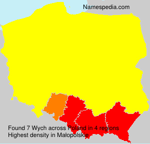 Surname Wych in Poland Surname Wych in Poland