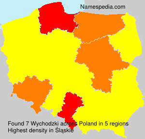 Surname Wychodzki in Poland