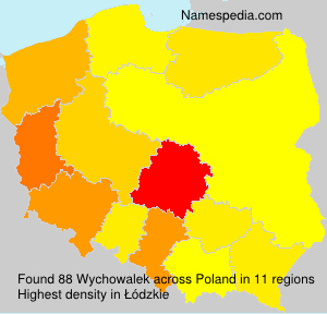 Surname Wychowalek in Poland