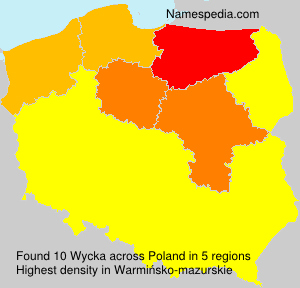 Surname Wycka in Poland