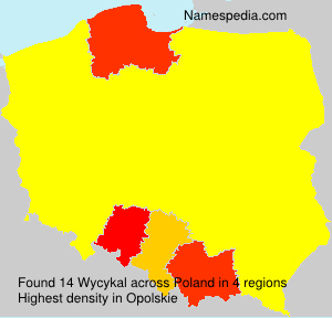 Surname Wycykal in Poland Surname Wycykal in Poland