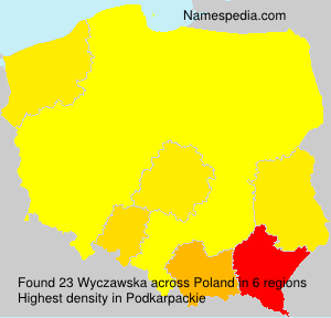 Surname Wyczawska in Poland Surname Wyczawska in Poland
