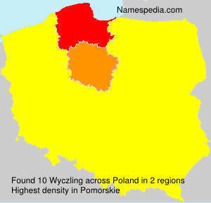 Surname Wyczling in Poland