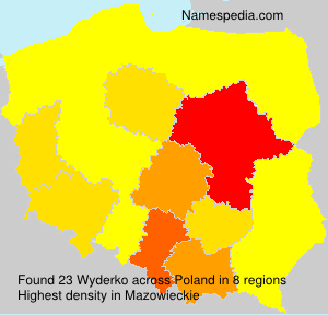 Surname Wyderko in Poland Surname Wyderko in Poland