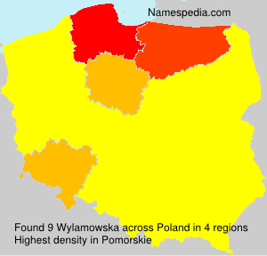 Surname Wylamowska in Poland Surname Wylamowska in Poland