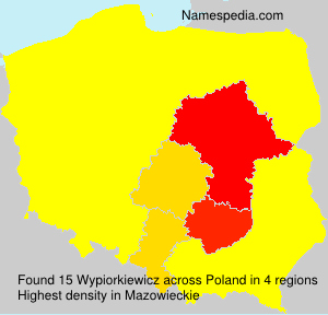 Surname Wypiorkiewicz in Poland