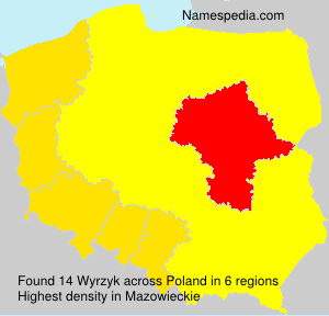 Surname Wyrzyk in Poland Surname Wyrzyk in Poland