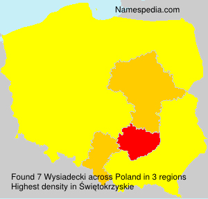 Surname Wysiadecki in Poland Surname Wysiadecki in Poland